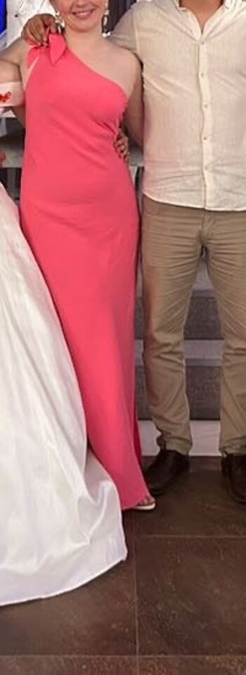m Beden pembe Renk Mango Pembe elbise