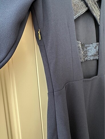 Modagram sırt dekolteli elbise - Görsel 5