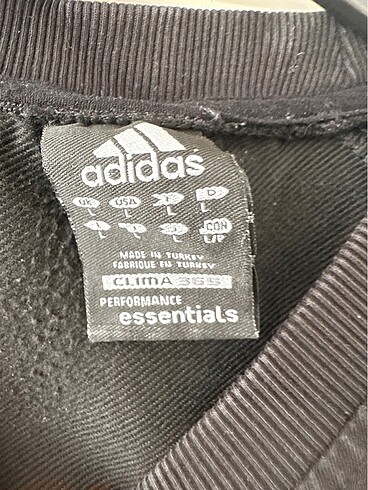 l Beden siyah Renk Adidas erkek sweatshirt
