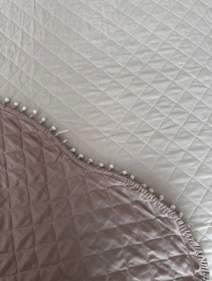 Taç kapitone tek kişilik yatak örtüsü - Görsel 3