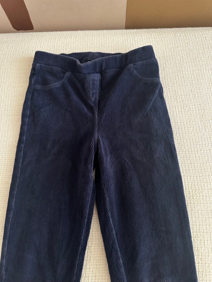 Lacivert kadife tayt - Görsel 2