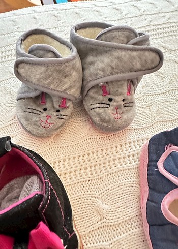 3 adet bebek patiği 3-6 ay için - Görsel 4