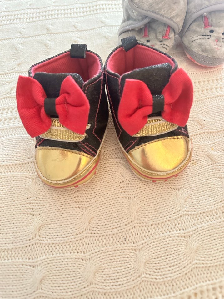 3 adet bebek patiği 3-6 ay için - Görsel 2