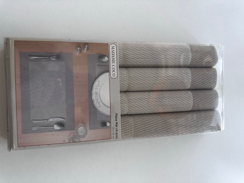 Bej Gri Desenli Modern Amerikan Servisi 4'lü - Görsel 4