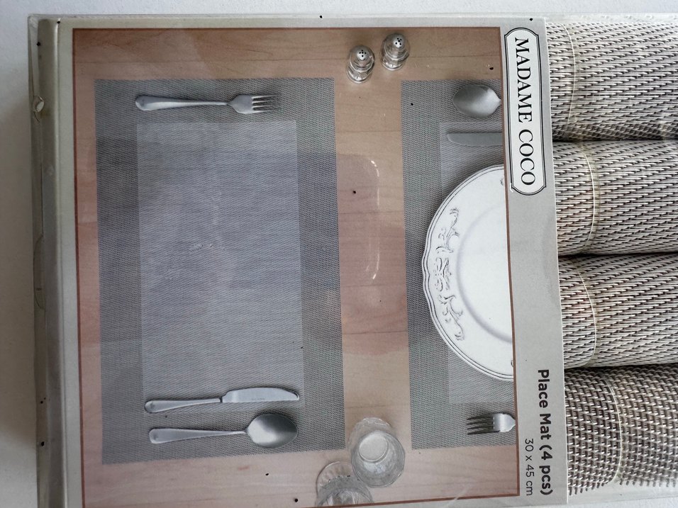 Bej Gri Desenli Modern Amerikan Servisi 4'lü - Görsel 2