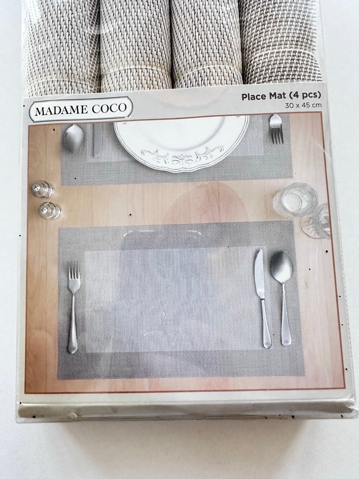 Bej Gri Desenli Modern Amerikan Servisi 4'lü - Görsel 3