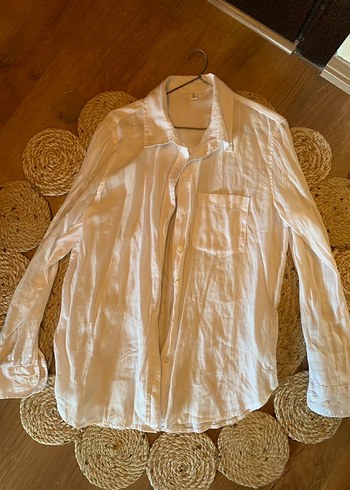 H&M Pembe Bağlama Desenli Uzun Askılı Elbise