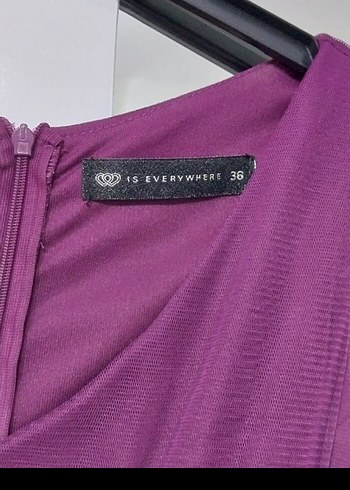 Mor Abiye Elbise - Görsel 5