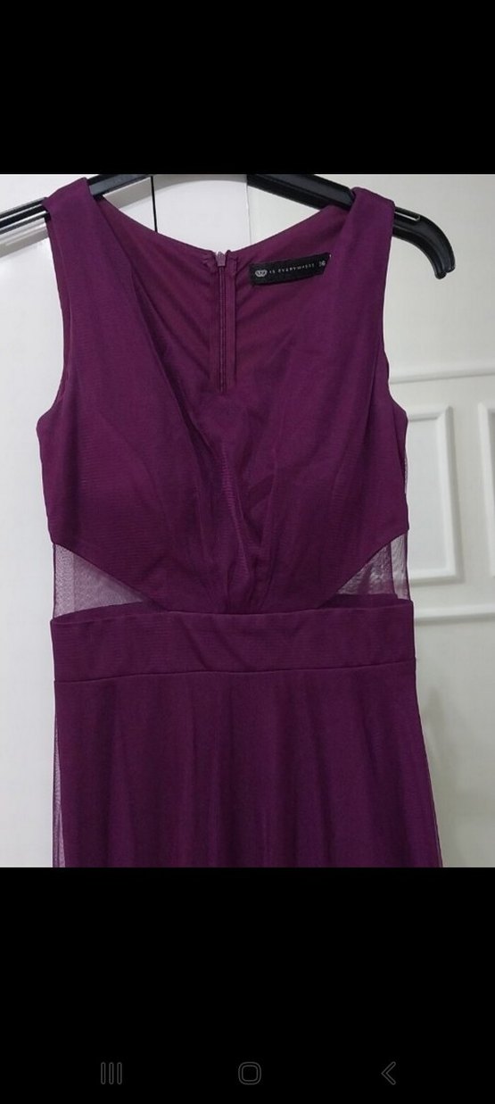 Mor Abiye Elbise - Görsel 2