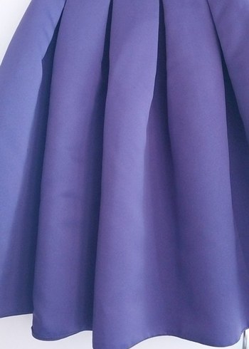 Mor Pilili Midi Kadın Etek - Görsel 2