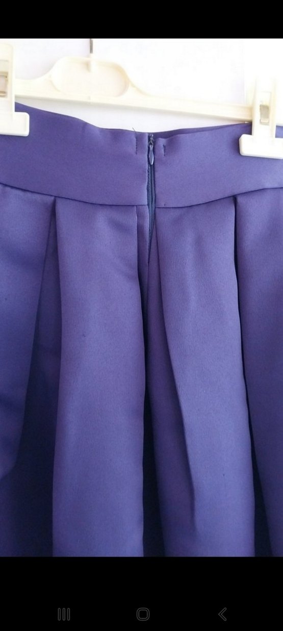 Mor Pilili Midi Kadın Etek - Görsel 3