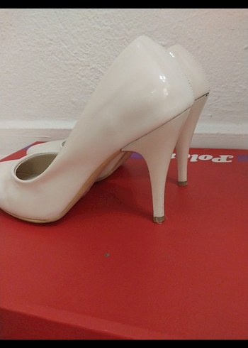 Diğer Diger Beyaz Stiletto Kadın Ayakkabı (10cm)