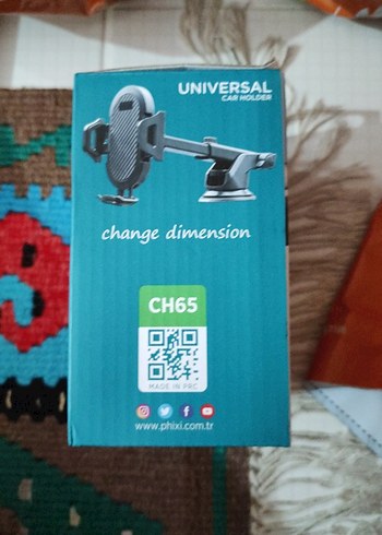 PHIXI Siyah Araç Telefon Tutucu CH65 - Görsel 2