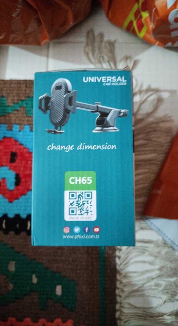 PHIXI Siyah Araç Telefon Tutucu CH65 - Görsel 2
