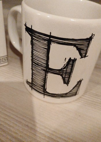 Mangohome Beyaz Seramik Kupa - Görsel 2