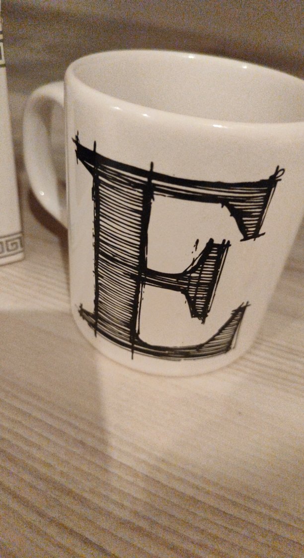 Mangohome Beyaz Seramik Kupa - Görsel 2