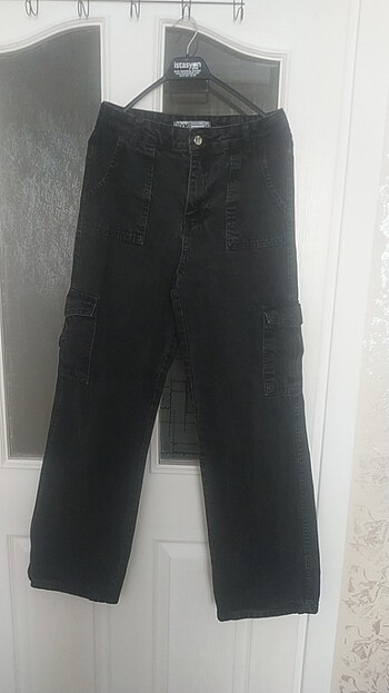 Siyah baggy pantolon