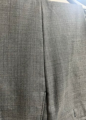 Düğmeli Gri Erkek Kumaş Pantolon - Görsel 2