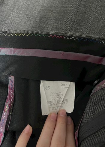 Düğmeli Gri Erkek Kumaş Pantolon - Görsel 4