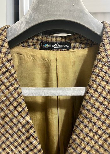 Düğmeli Kahverengi Erkek Yün Ceket - Görsel 3