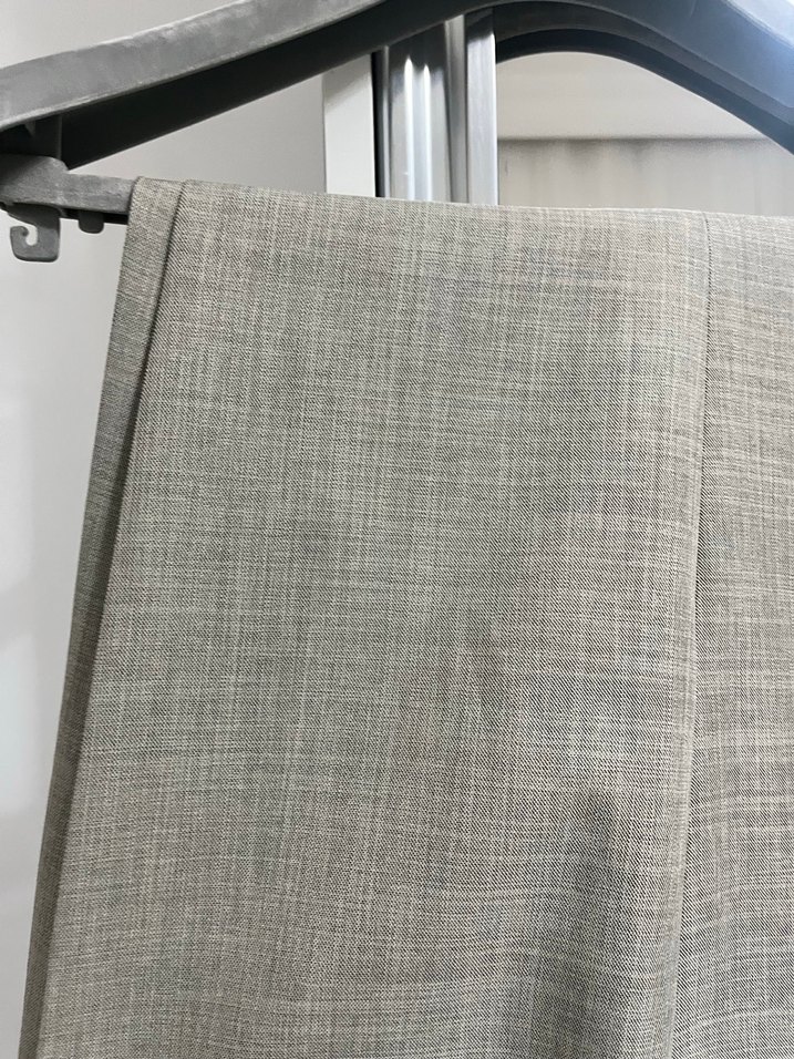 Gri Keten Regular Fit Pilili Erkek Pantolon - Görsel 2