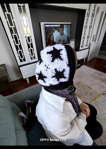 Diğer yildiz desenli balaklava kisiye ozel orulur