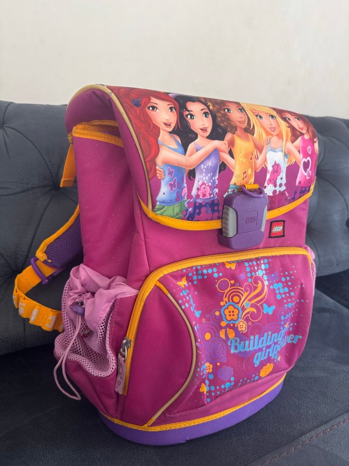 Mor Renkli Kız Çocuk Okul Çantası - Görsel 2