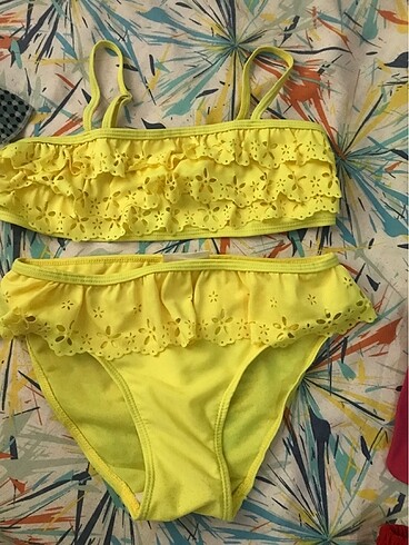 9 Yaş Beden kırmızı Renk Mayo bikini