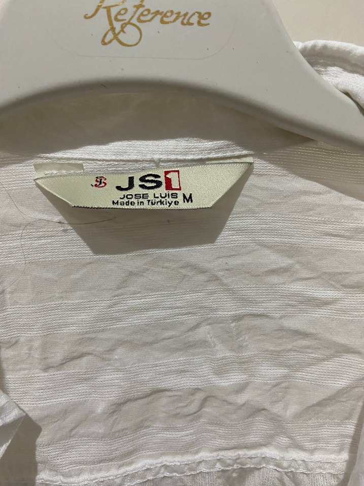 Beyaz Keten Erkek Gömlek - Görsel 2