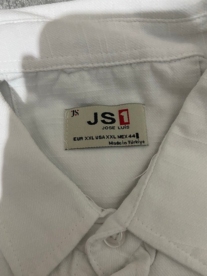 Düğmeli uzun Kollu Beyaz Keten Gömlek - Görsel 2