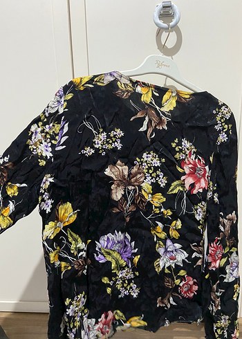 Çiçek Desenli Bohem Kadın Bluz - Görsel 2