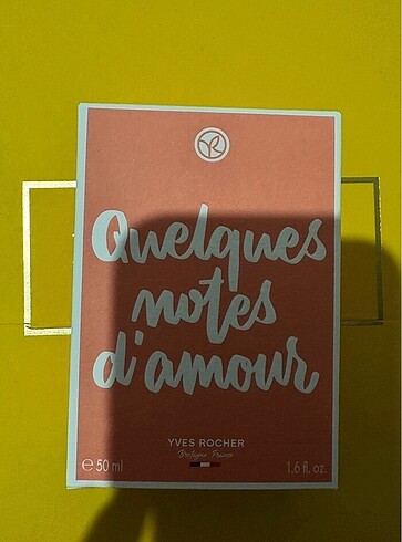 Yves rocher Quelques notes damour edp 50 ml
