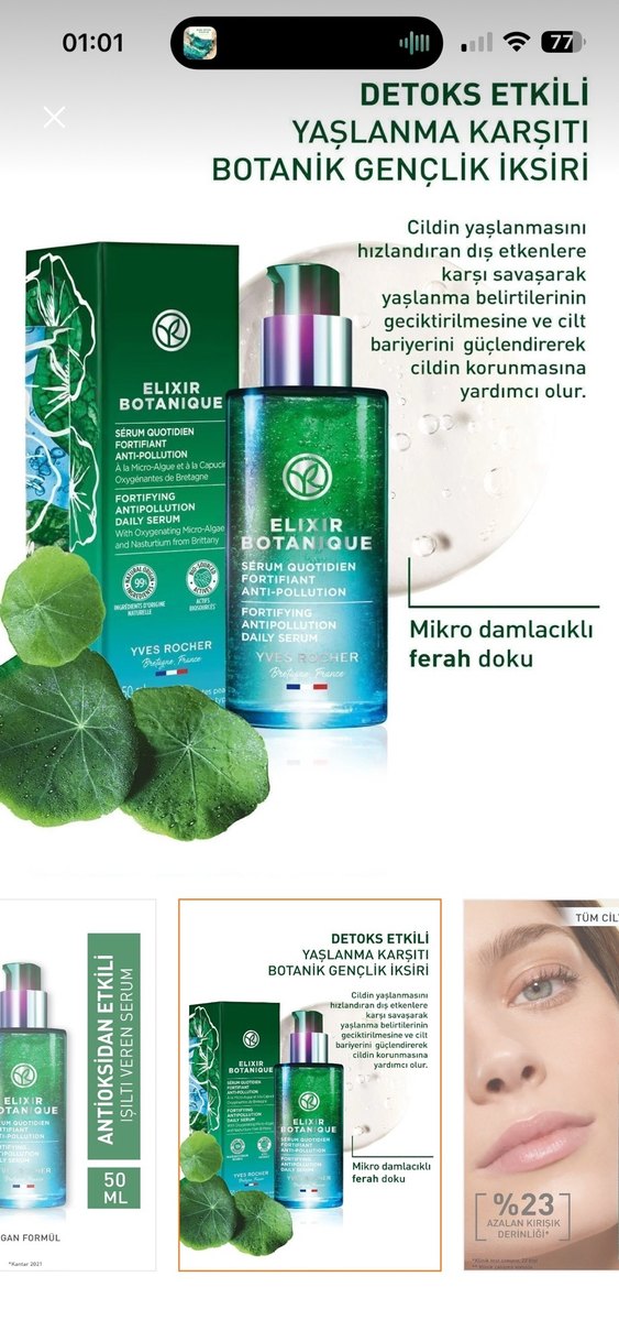 Yves Rocher Yaşlanma Karşıtı Cilt Bakım Serumu Seti 30ml - Görsel 4