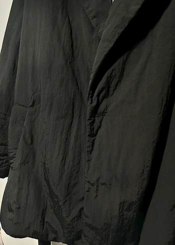 ZARA Siyah Kemerli Midi kadın montu hiç giyilmedi - Görsel 6