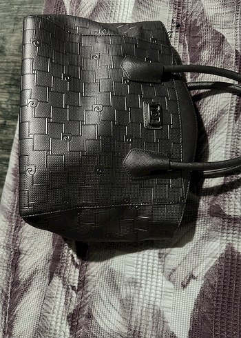 Pierre cardin Siyah Deri Tokalı Kadın Çanta - Görsel 7