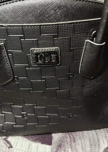 Pierre cardin Siyah Deri Tokalı Kadın Çanta - Görsel 9