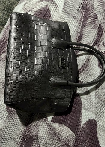 Pierre cardin Siyah Deri Tokalı Kadın Çanta - Görsel 8