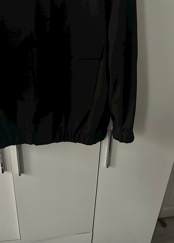 Zara Siyah Keten Oversize Kadın Ceket Hiç Giyilmedi - Görsel 3