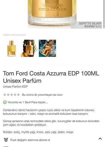 Tom Ford Costa Azzurra unisex Parfümü 100 ml - Görsel 2