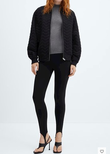 Mango Siyah Fermuarlı Kadın Ceket - Görsel 7