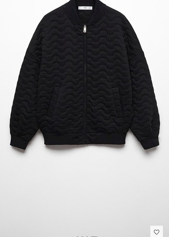 Mango Siyah Fermuarlı Kadın Ceket - Görsel 11