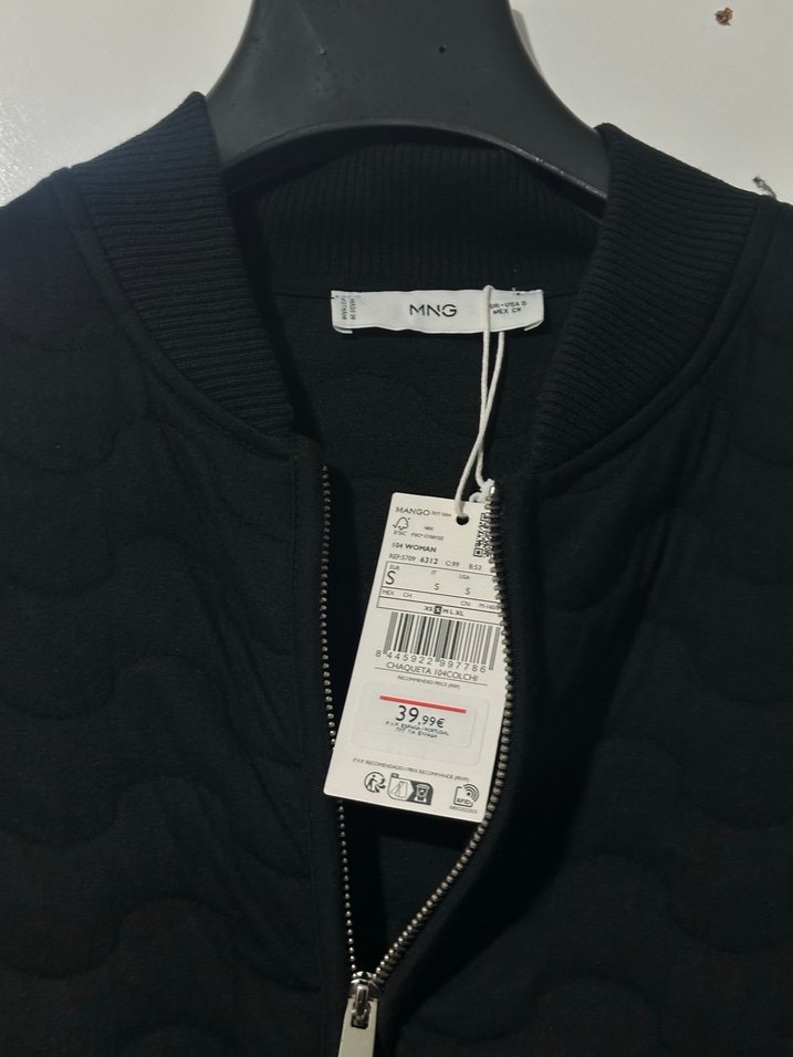 Mango Siyah Fermuarlı Kadın Ceket - Görsel 3