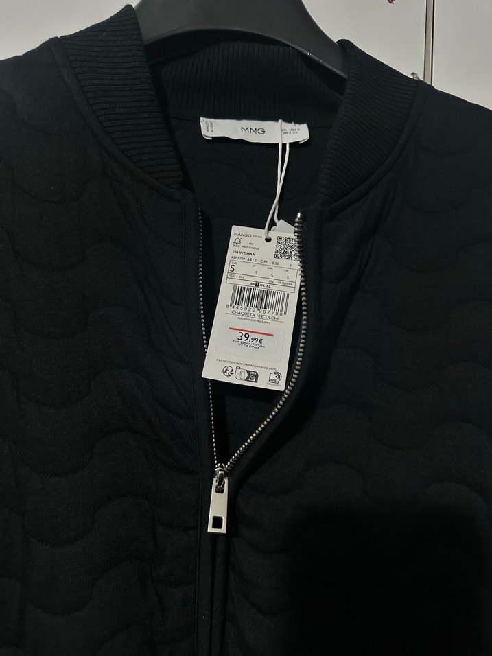Mango Siyah Fermuarlı Kadın Ceket - Görsel 2