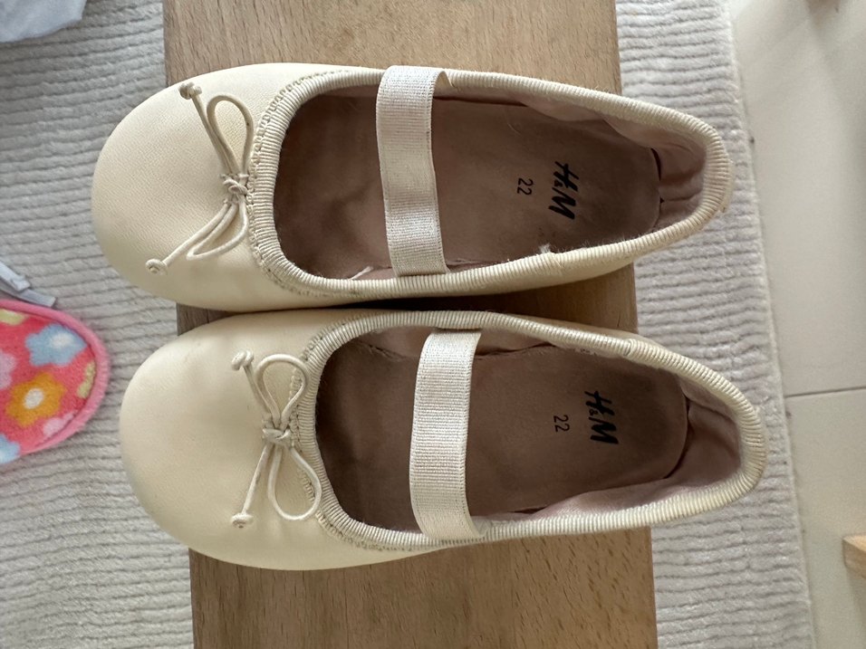 Hm Kız Çocuk Krem Fiyonk Detaylı Babet - Görsel 2