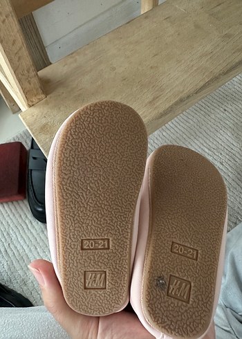 H&M Hm Kız Çocuk Pembe Fiyonk Detaylı Babet