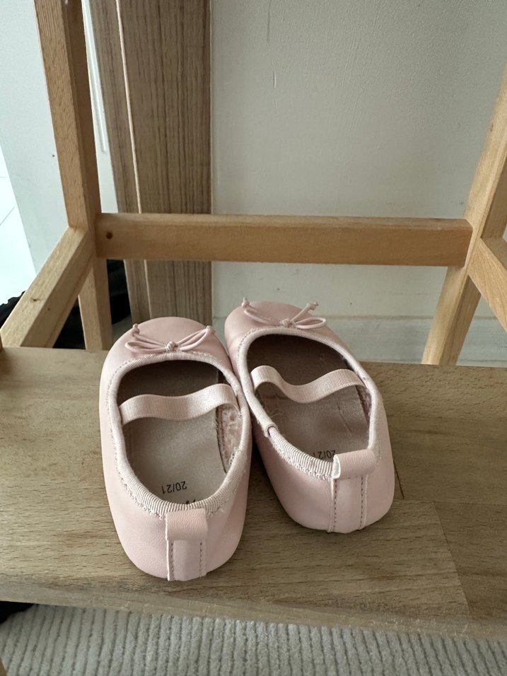 Hm Kız Çocuk Pembe Fiyonk Detaylı Babet - Görsel 3