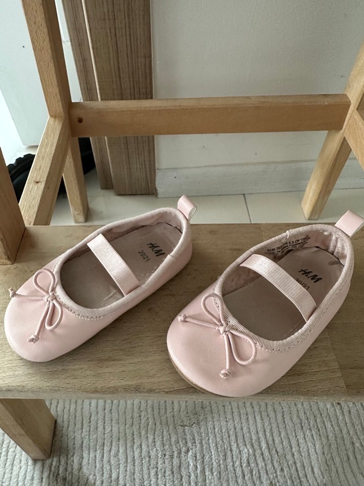 Hm Kız Çocuk Pembe Fiyonk Detaylı Babet - Görsel 2