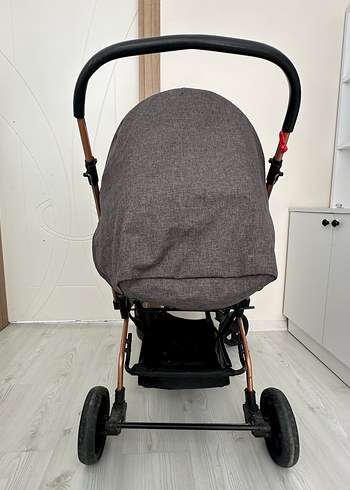 4baby Katlanabilir Siyah Gri Bebek Arabası - Görsel 4