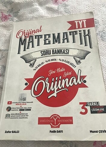 Orjinal Yayınları Tyt Matematik Soru Bankası 
