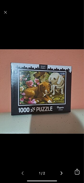 1000 parça puzzle - köpekler